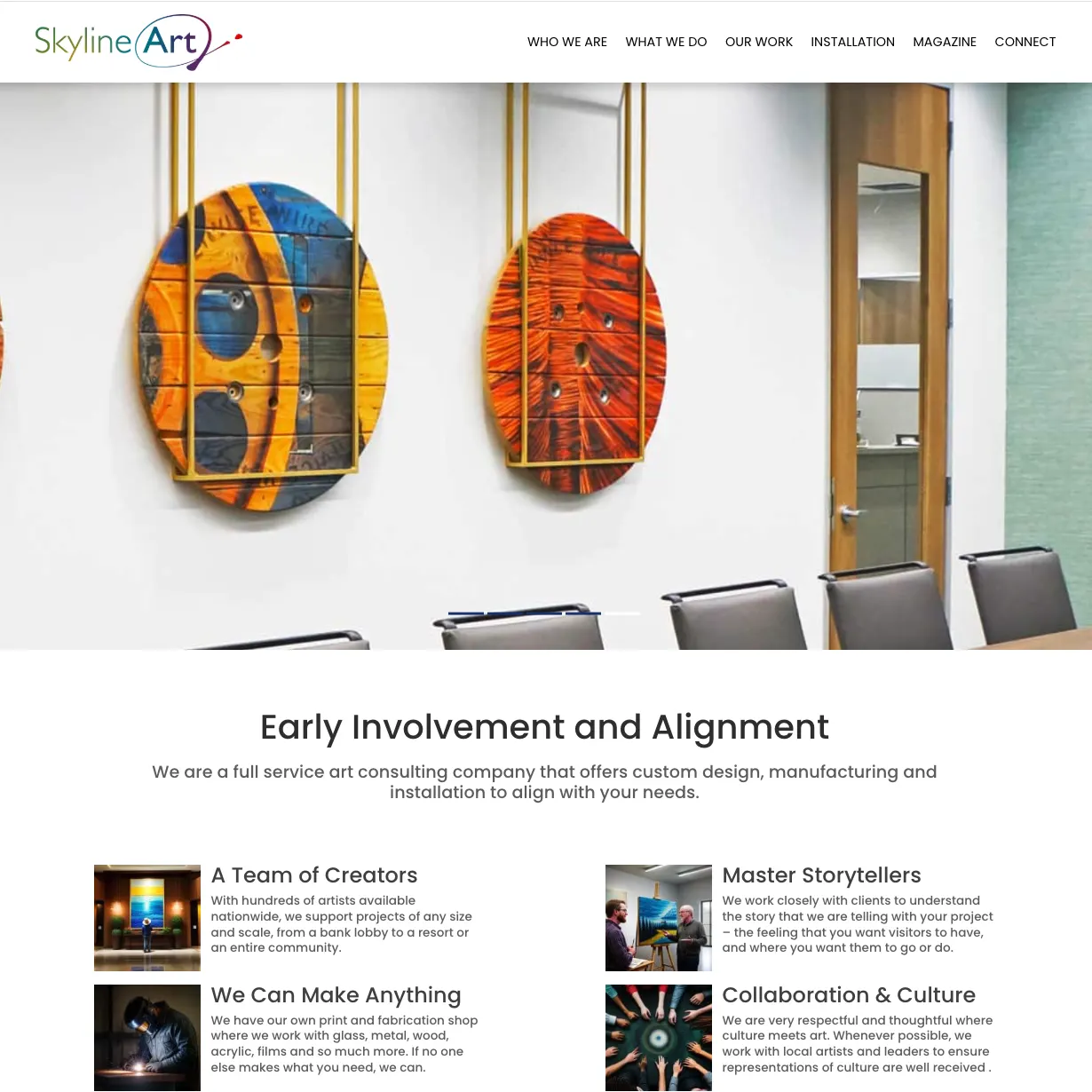 Skyline Art website — view 2