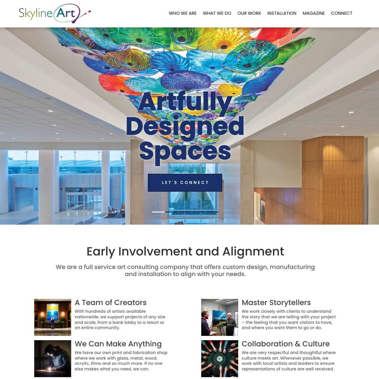 Skyline Art website — view 5