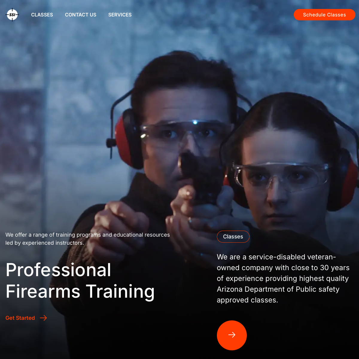 SSI Weapons Training homepage