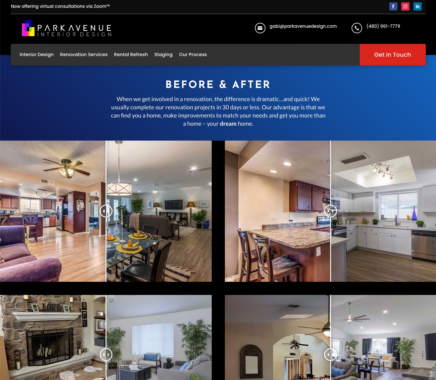 Park Avenue Interior Design: Website (image 4)